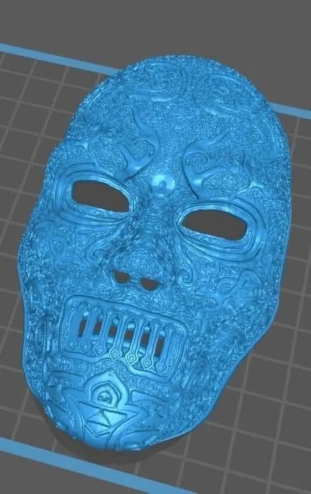 STL - Máscara de Mortífago render 2