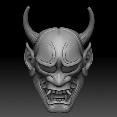 STL - Máscara de Oni demoníaca