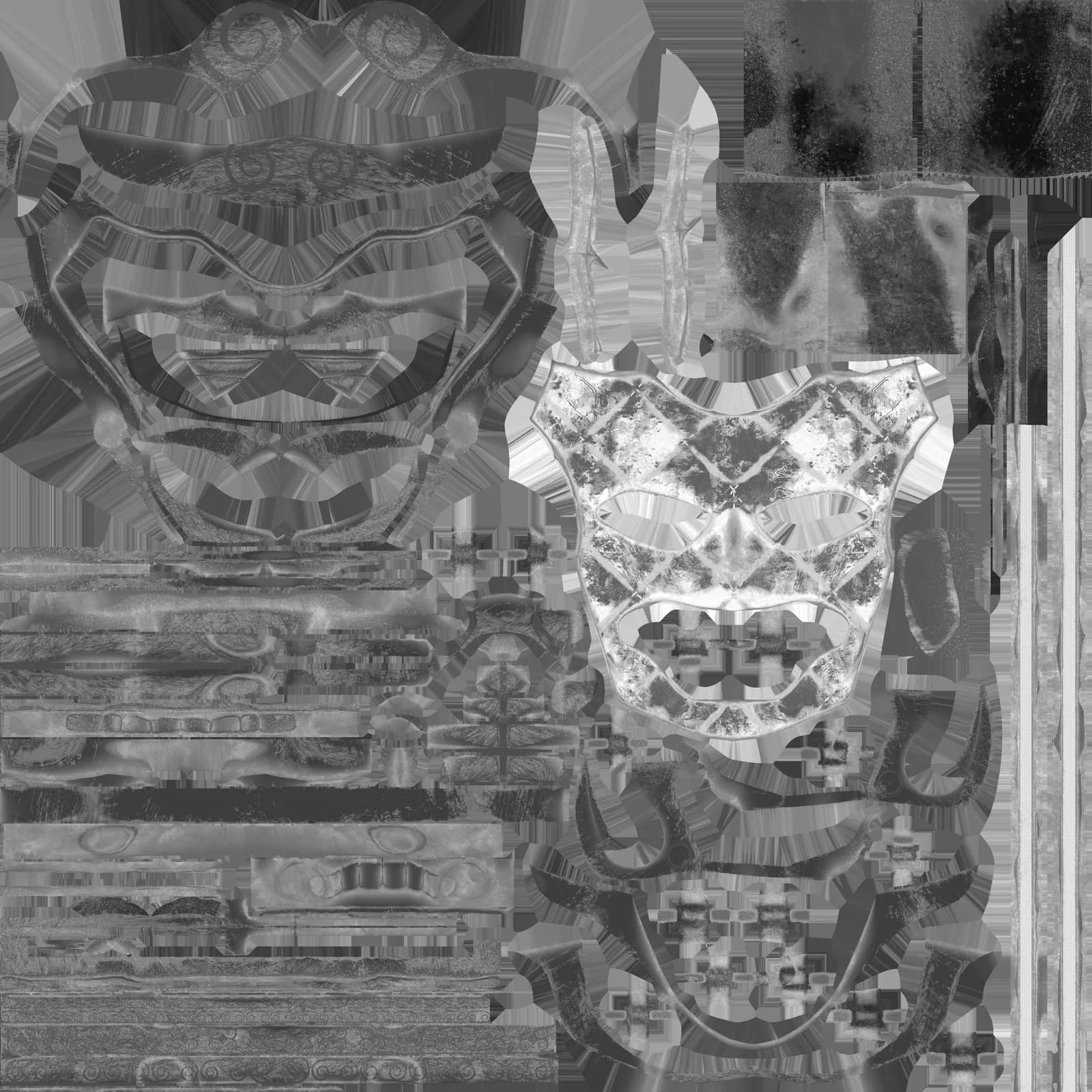STL - Máscara de Oni roja