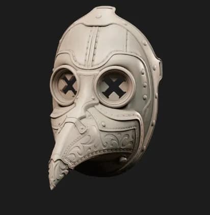 STL - Máscara de Peste Estilo Steampunk