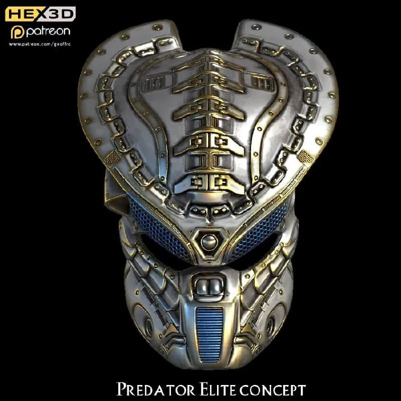 STL - Máscara de Predator Elite Concept