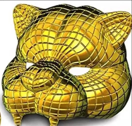 STL - Máscara de tigre de Slug Game render 2