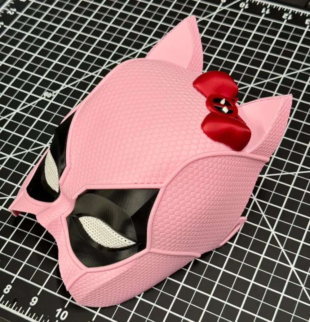 STL - Mascará Deadpool Hello Kitty Rosa