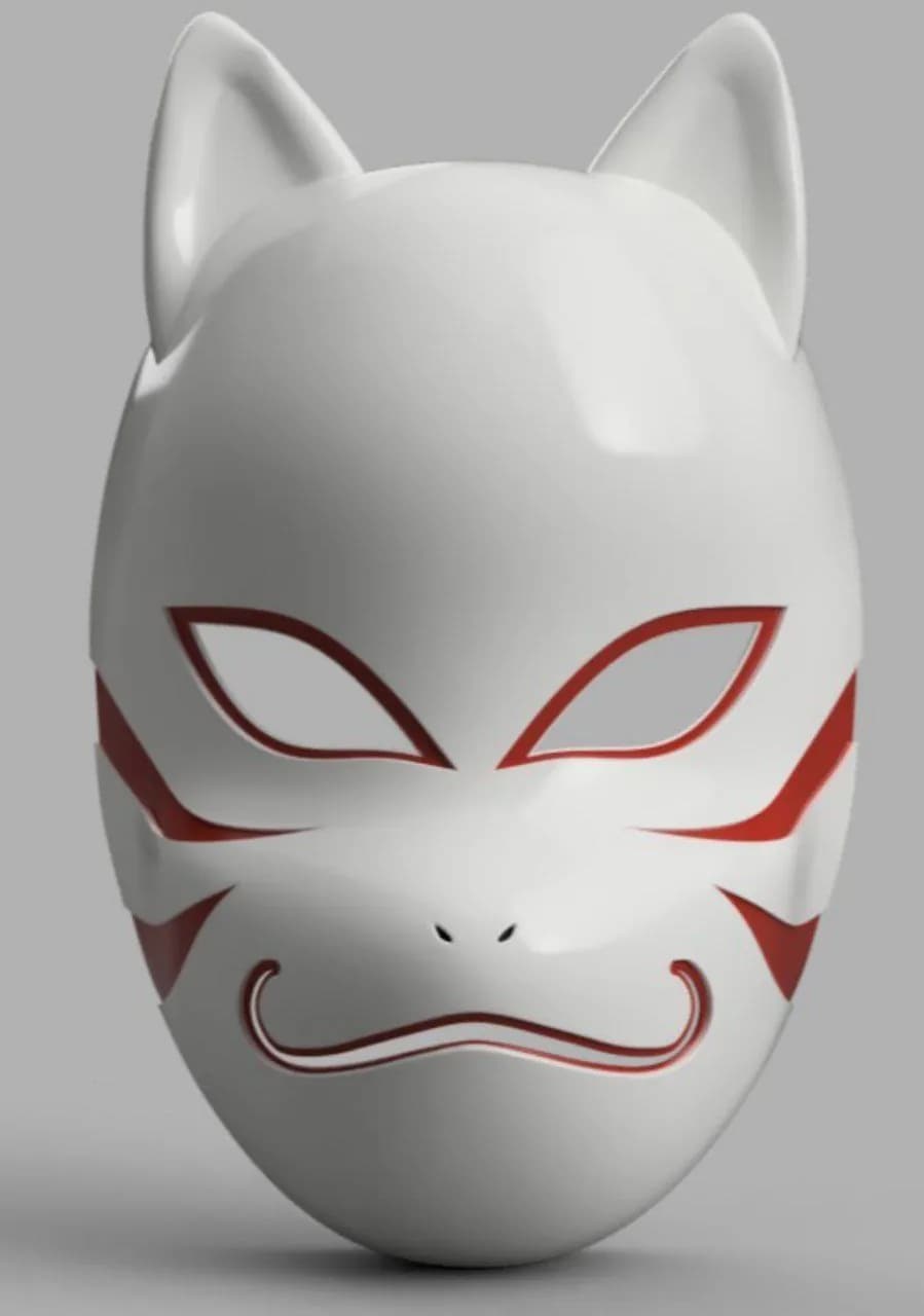 STL - Máscara Kitsune estilo Anbu
