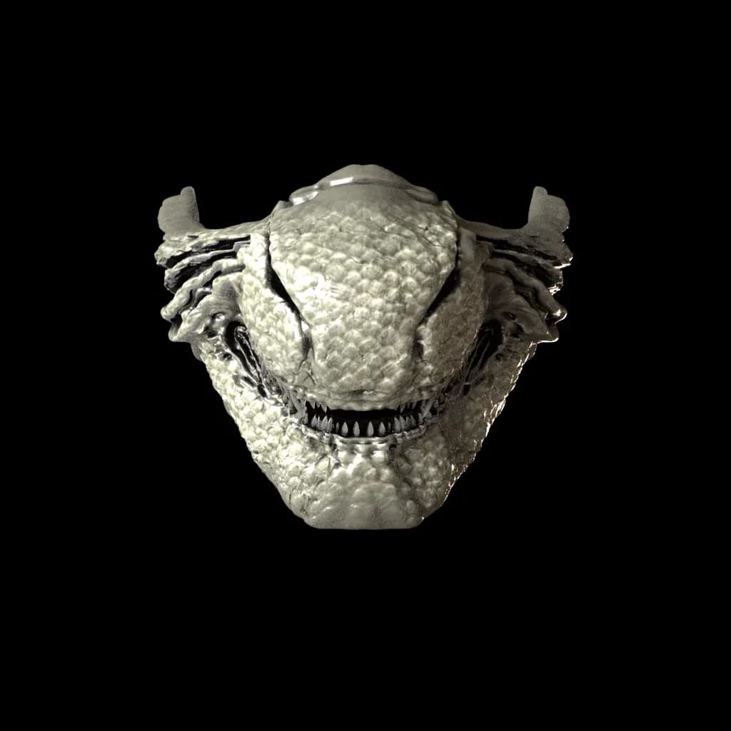 STL - Máscara Mempo Godzilla render 2