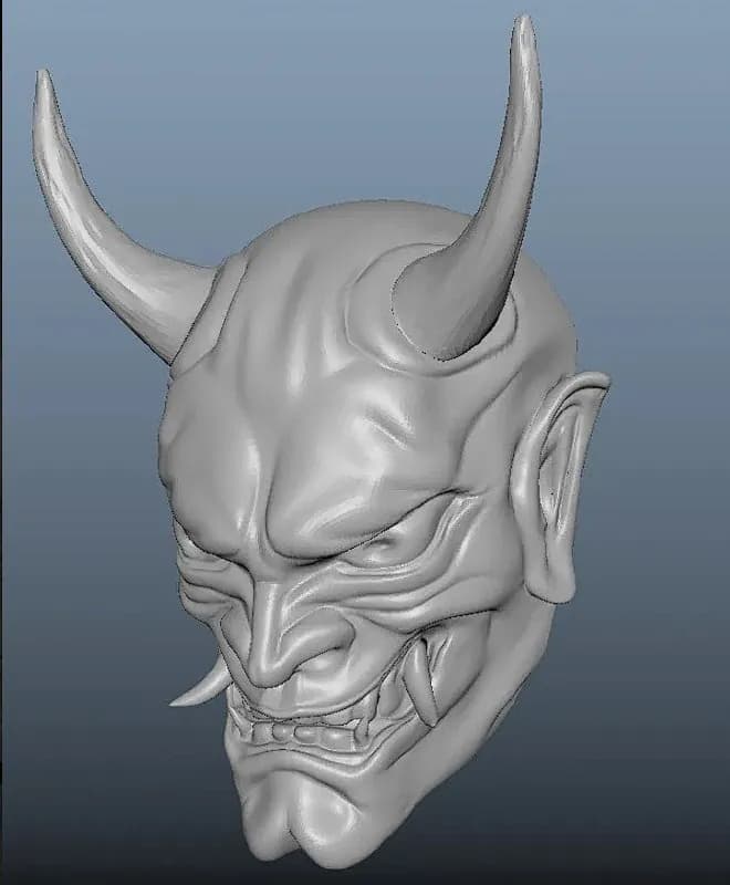STL - Máscara Oni Hannya