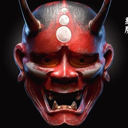 STL - Máscara Oni Japonesa