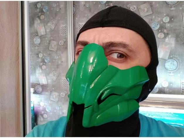 STL - Máscara Reptile Mortal Kombat