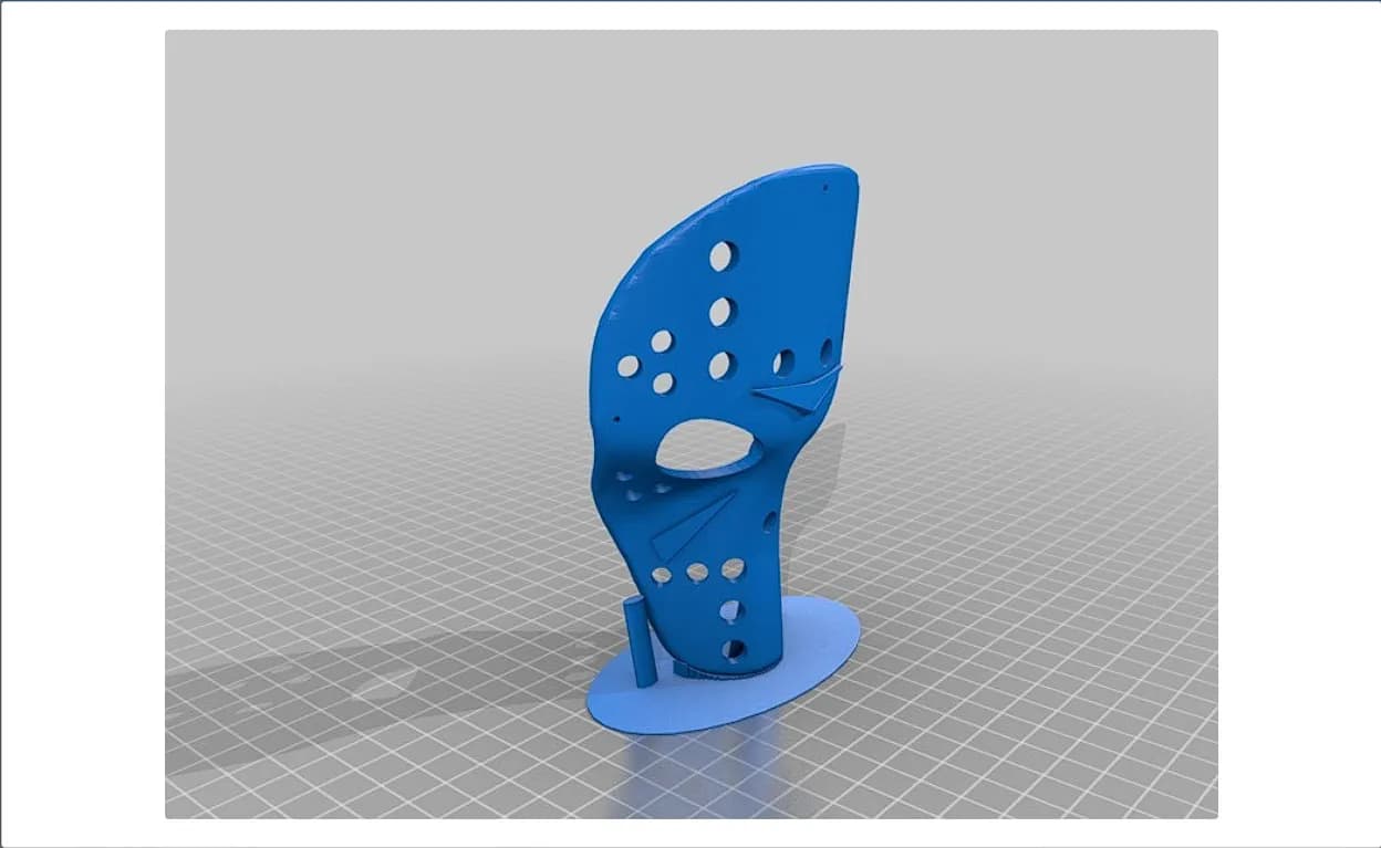 STL - Máscara tipo Jason V. para perro render 5