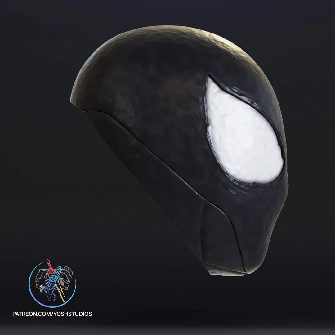 STL - Máscaras de Spider Man y Venom render 2