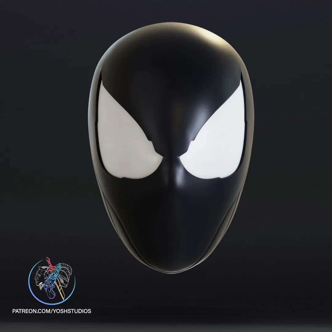 STL - Máscaras de Spider Man y Venom render 3