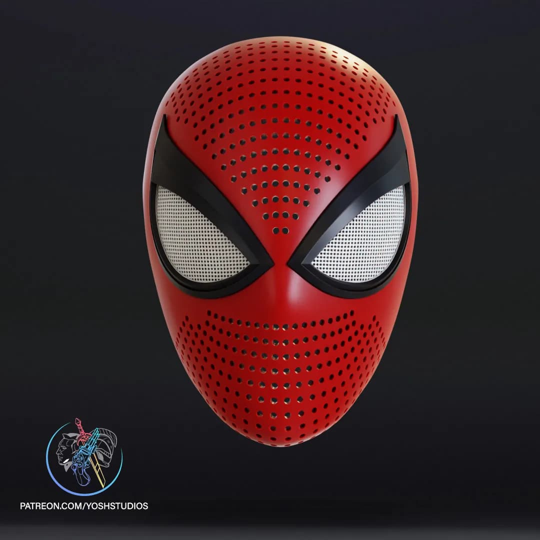 STL - Máscaras de Spider Man y Venom render 5