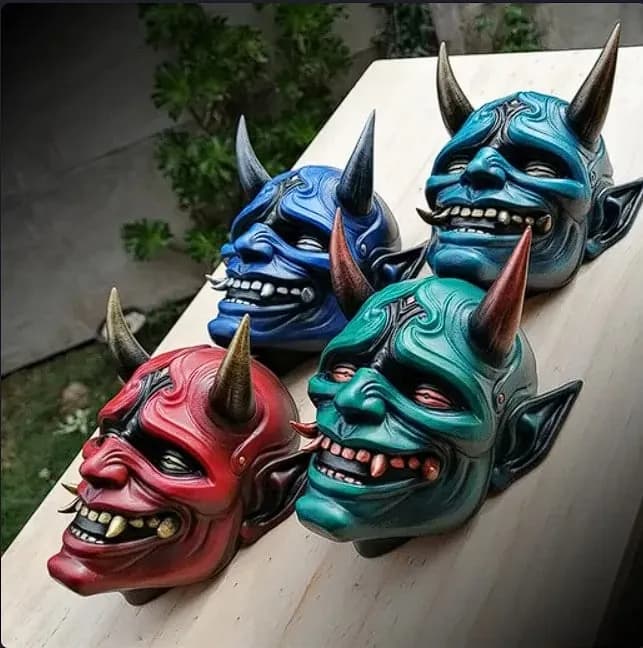 STL - Máscaras Oni Decorativas