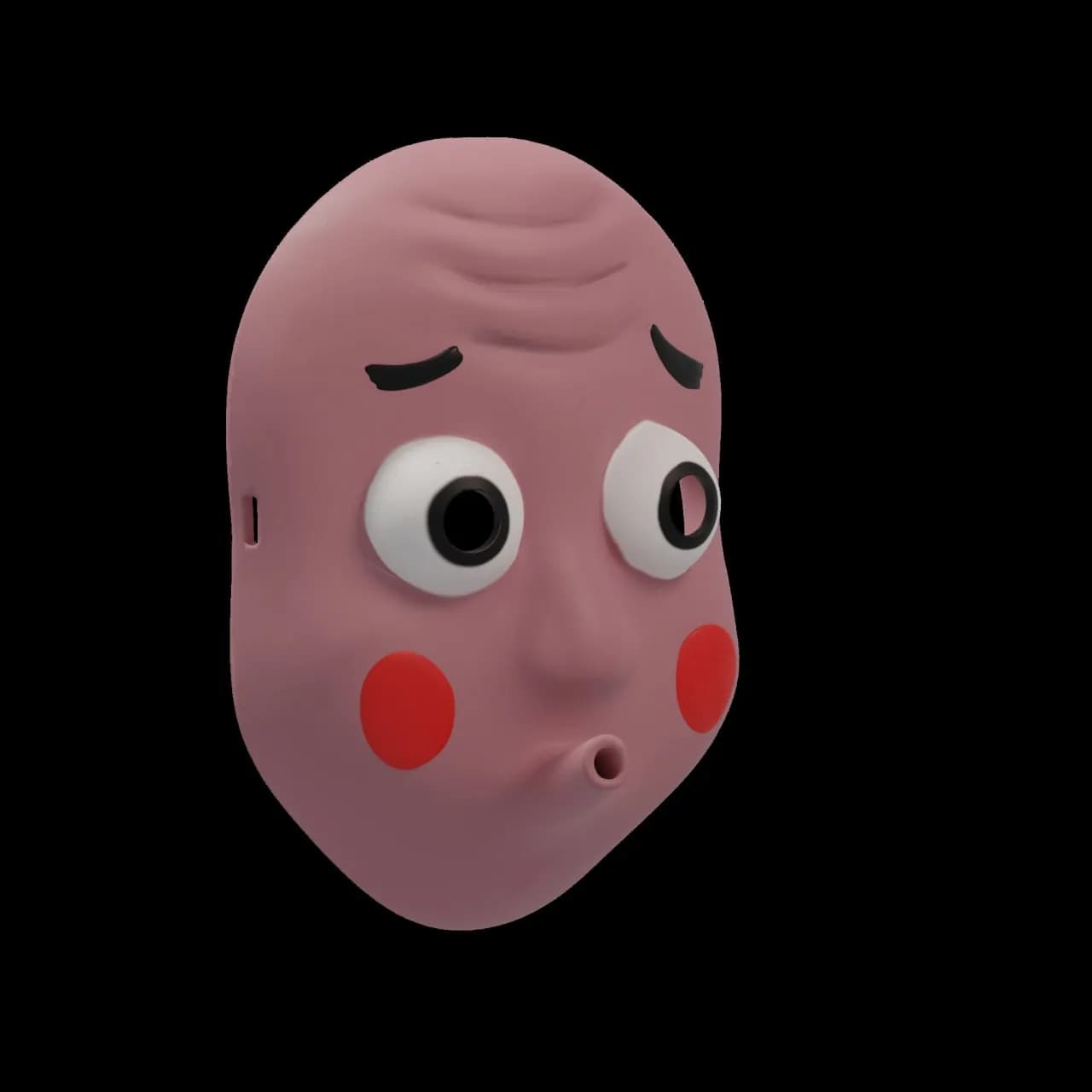 STL - Mascarilla de cerdito sorprendido