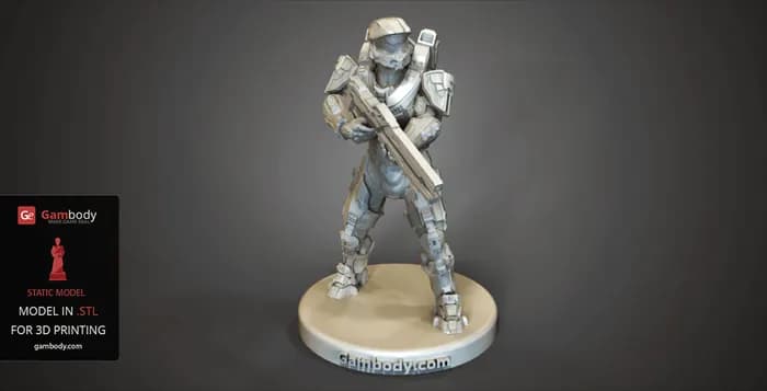STL - master chief for 3d printing