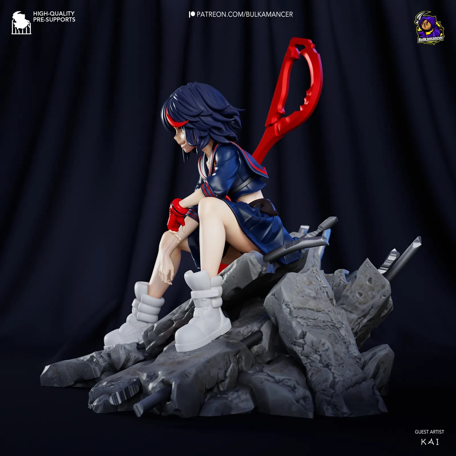 STL - Matoi Ryuko figura de anime render 3