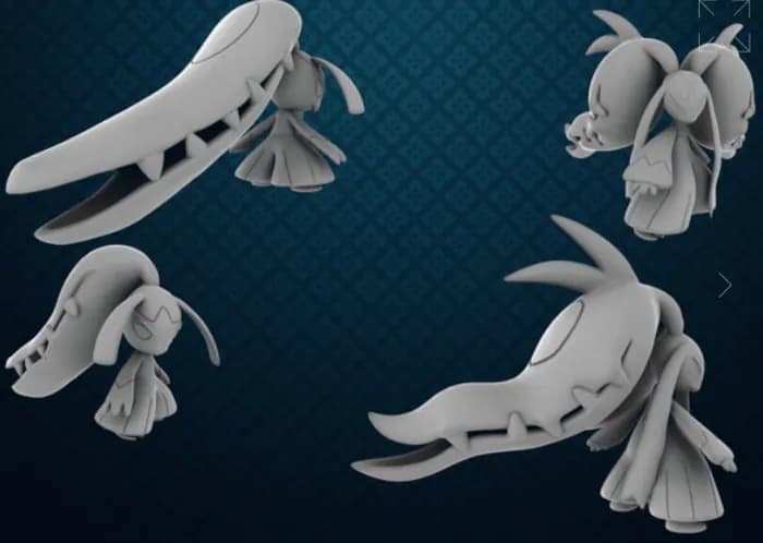 STL - mawile mega mawile pokemon