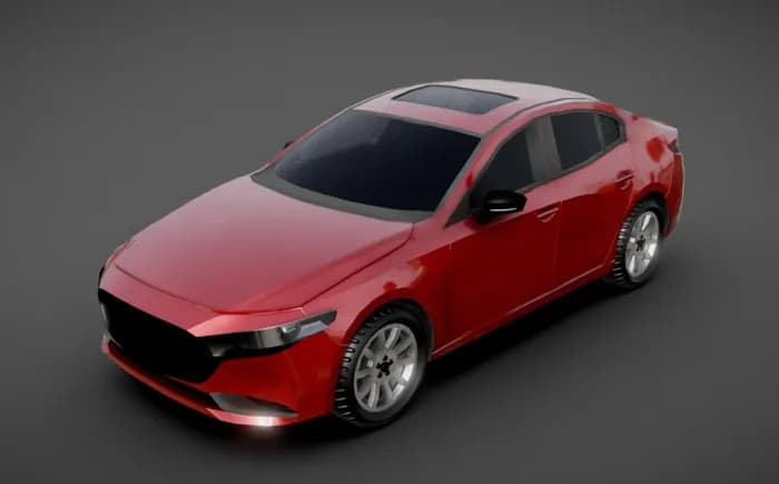 STL - Mazda 3 Sedán Modelo 3D