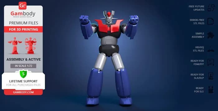 STL - Mazinger Z robot de combate