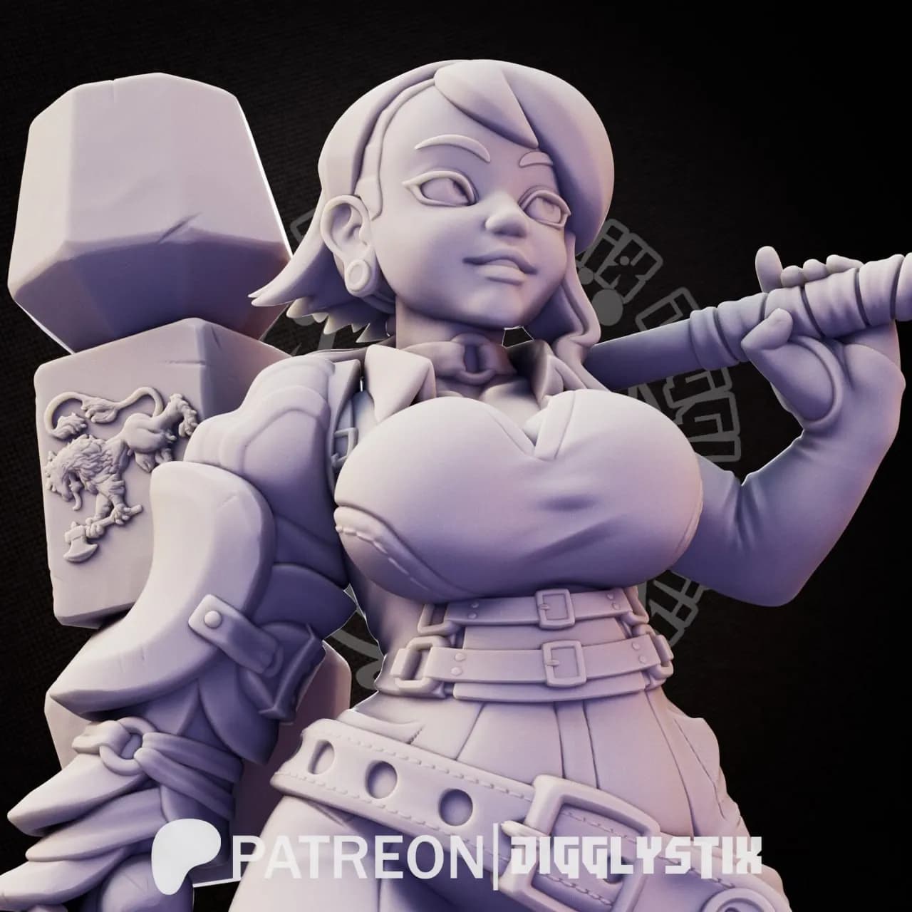 STL - Damsel Hammersmith Hammer