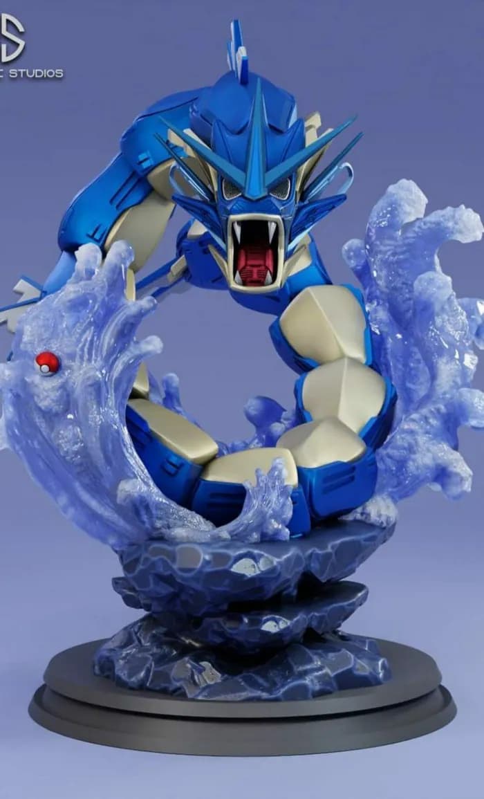 STL - mecha gyarados nostalgic studios render 3