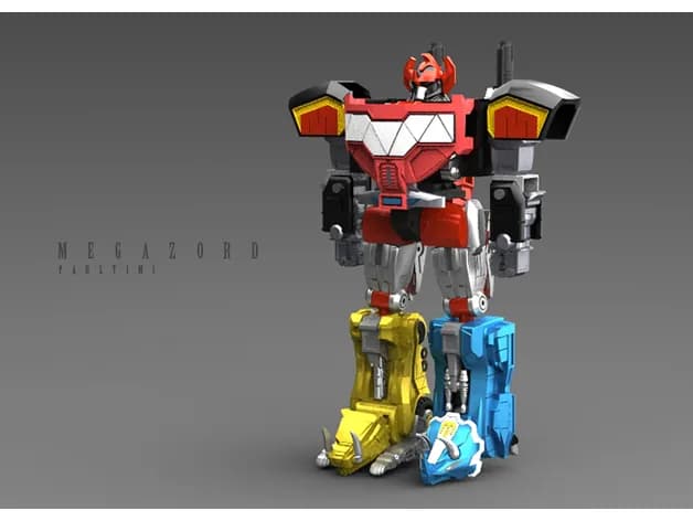 STL - Mecha Power Ranger dinosaurio