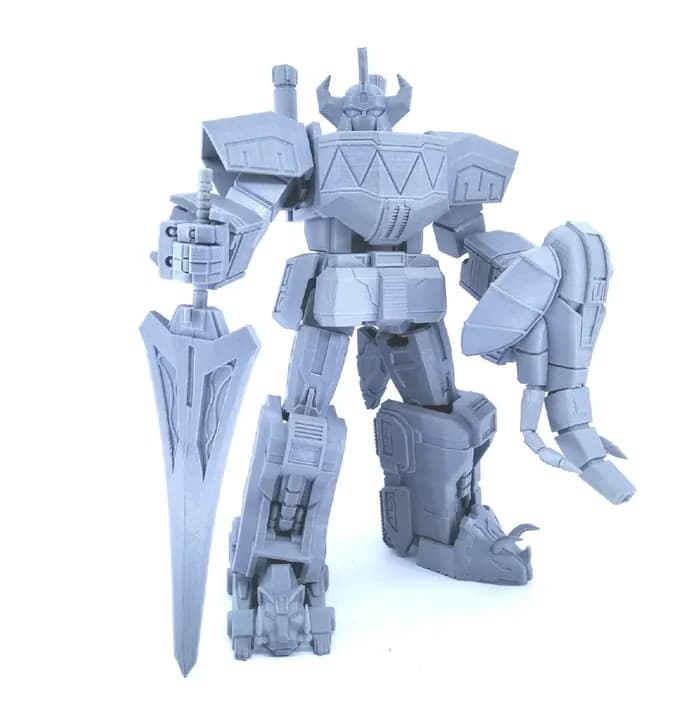STL - Mecha Power Ranger dinosaurio render 5