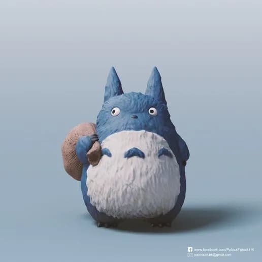 STL - medium totoro
