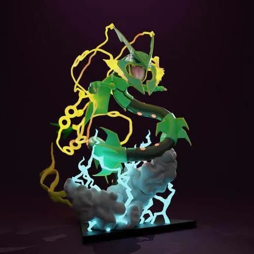 STL - mega rayquaza 3d printable
