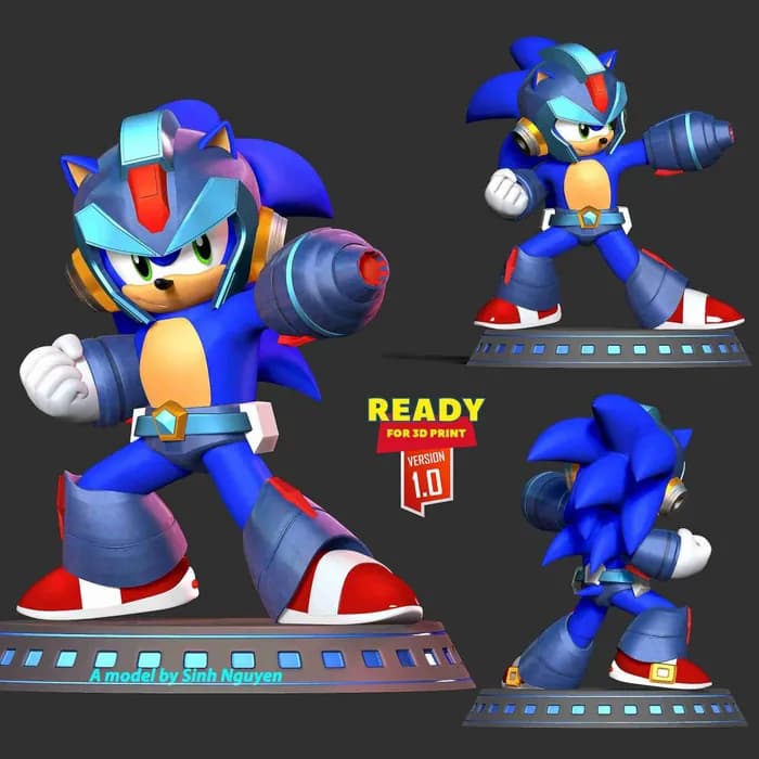 STL - mega sonic render 2