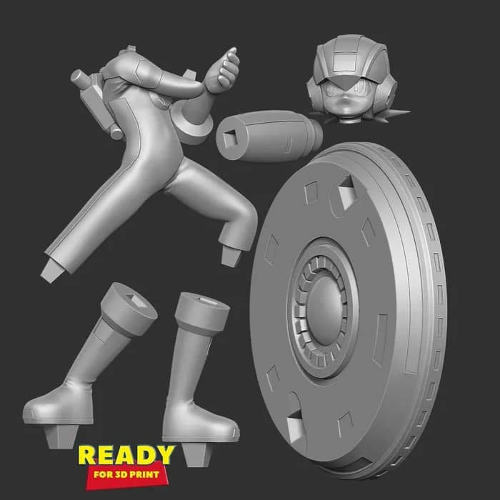 STL - megaman render 3