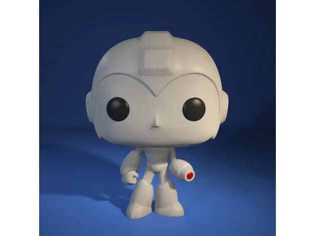 STL - megaman funko pop style fanart