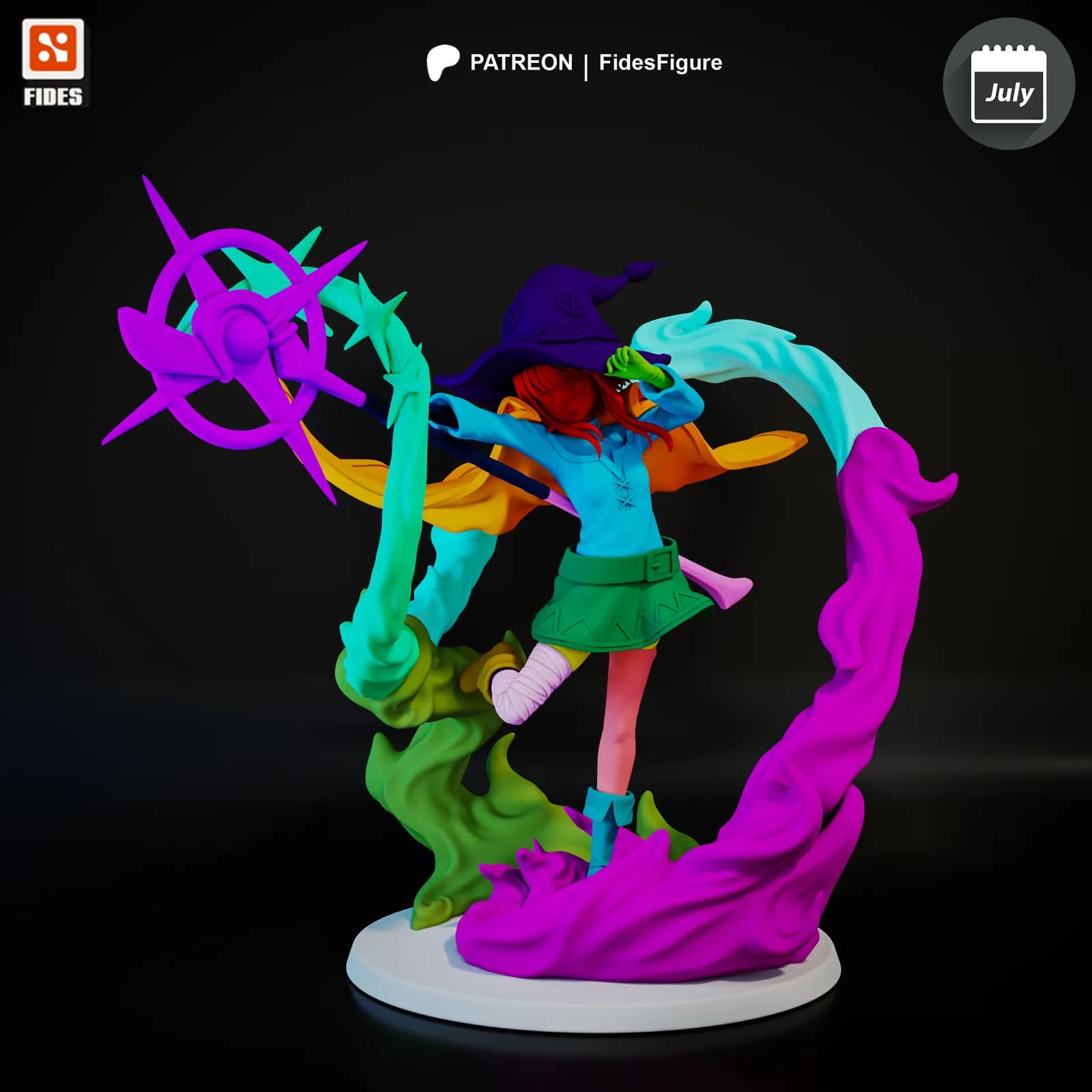STL - Megumin Figura De Konosuba render 2