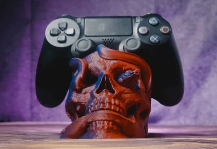 STL - memento mori skull controller