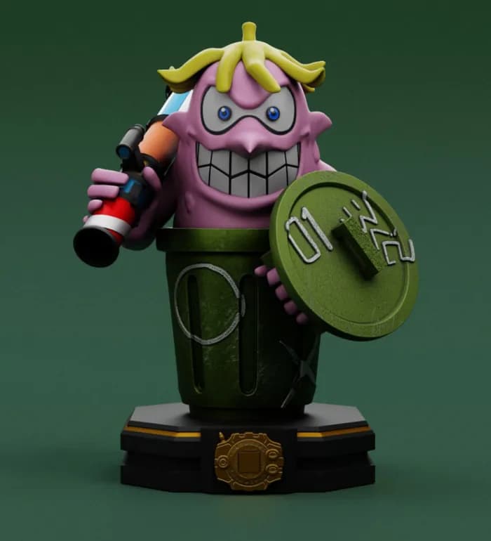 STL - merge project figures garbagemon