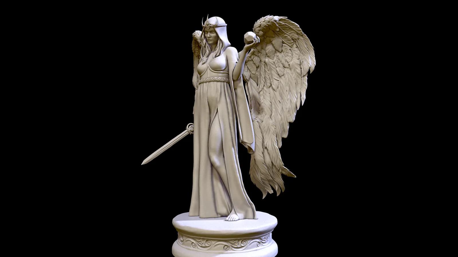 STL - Meridia, Angel guerrero render 3