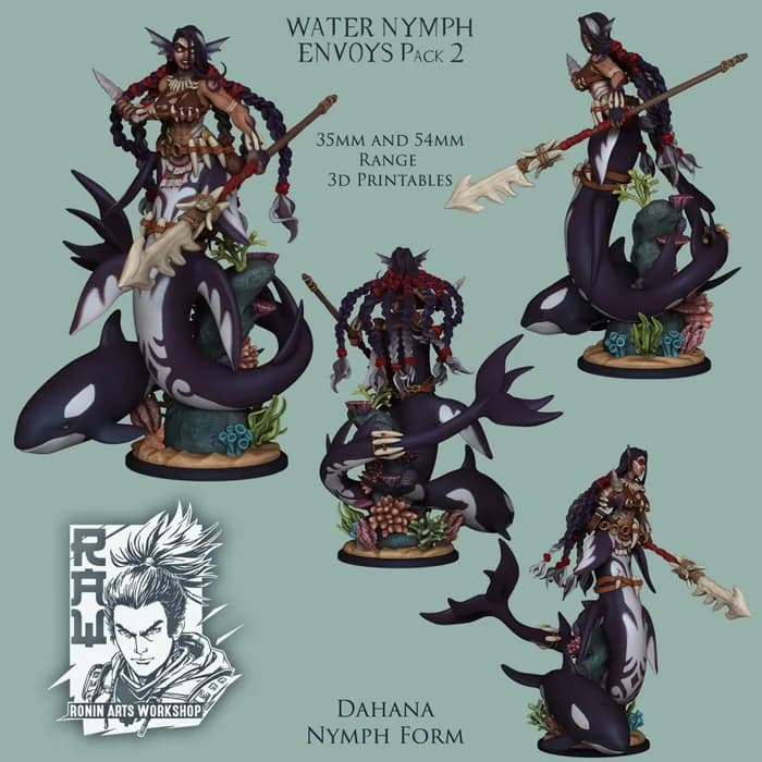STL - mermaiddahana supported[54mm] rar