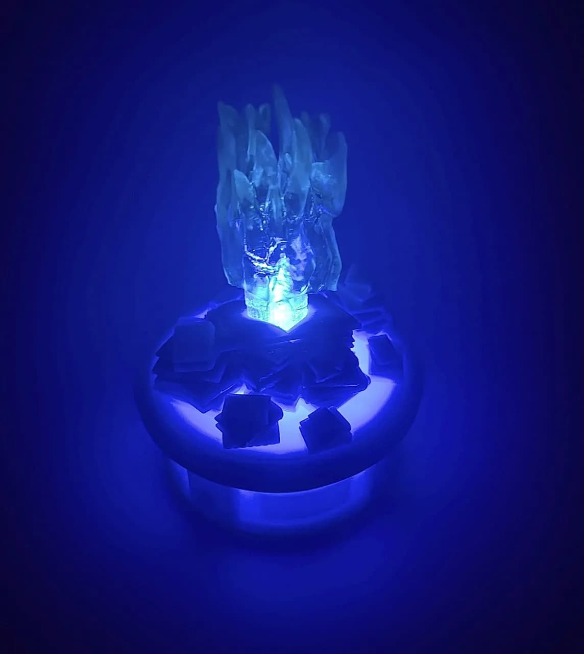 STL - Mesa con Luz LED Estilo Cristal