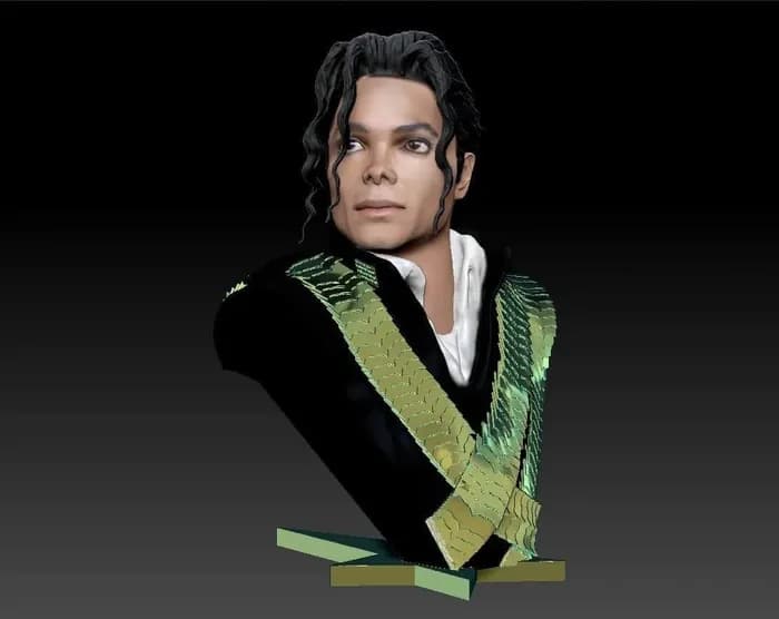 STL - michael jackson bust