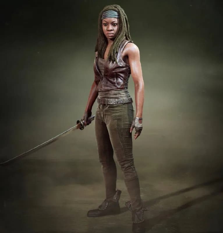 STL - Michonne Walking Dead Figura