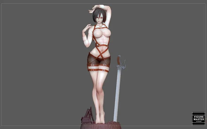 STL - Mikasa Ackerman Figura 2