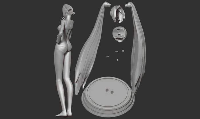 STL - miku render 3