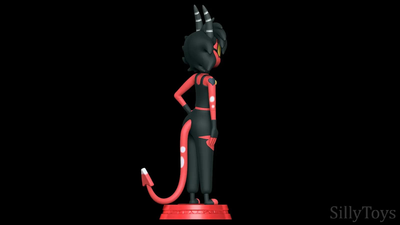 STL - Millie Helluva Boss figura render 2