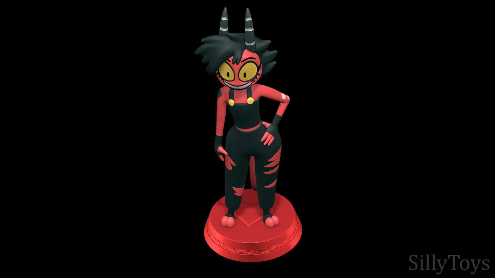 STL - Millie Helluva Boss figura render 4