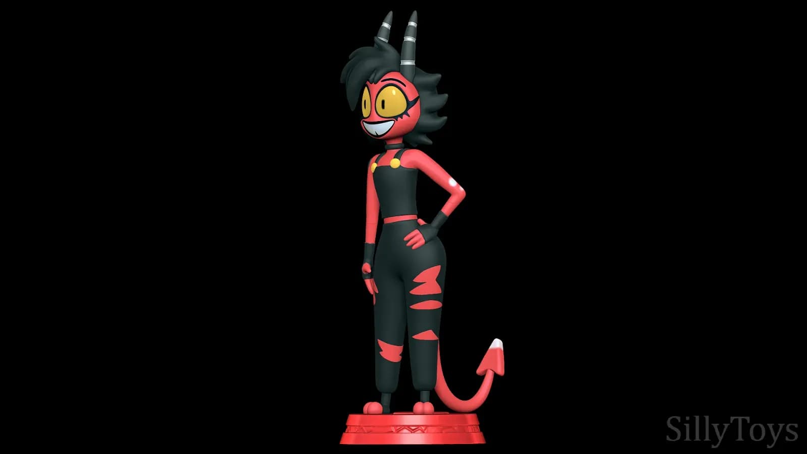 STL - Millie Helluva Boss figura render 5