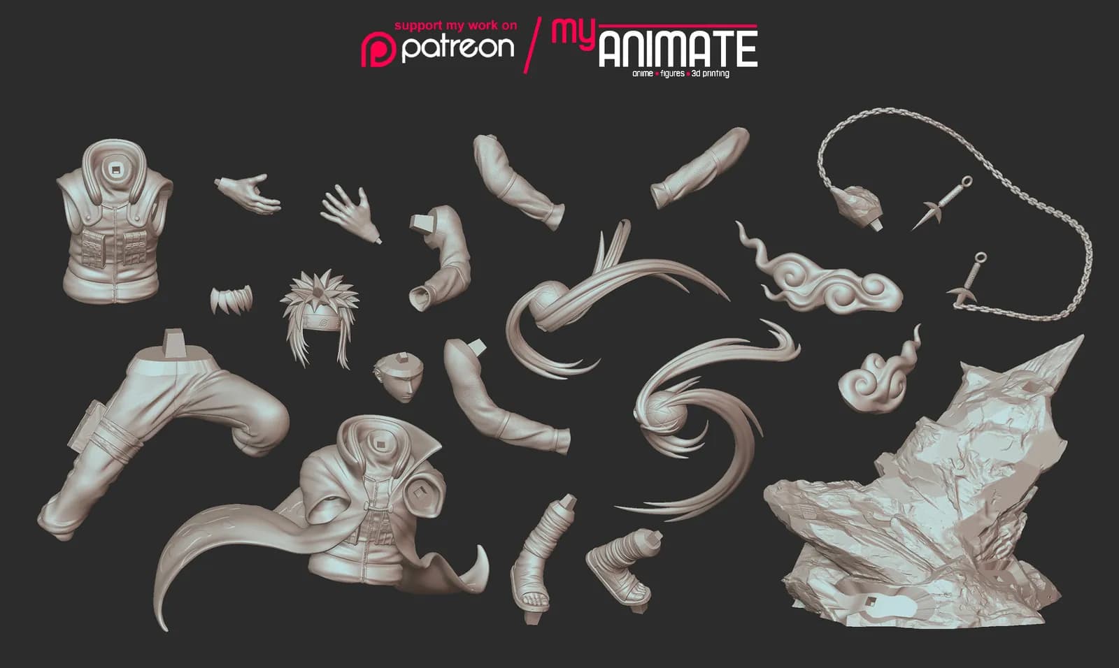 STL - Minato Namikaze render 2