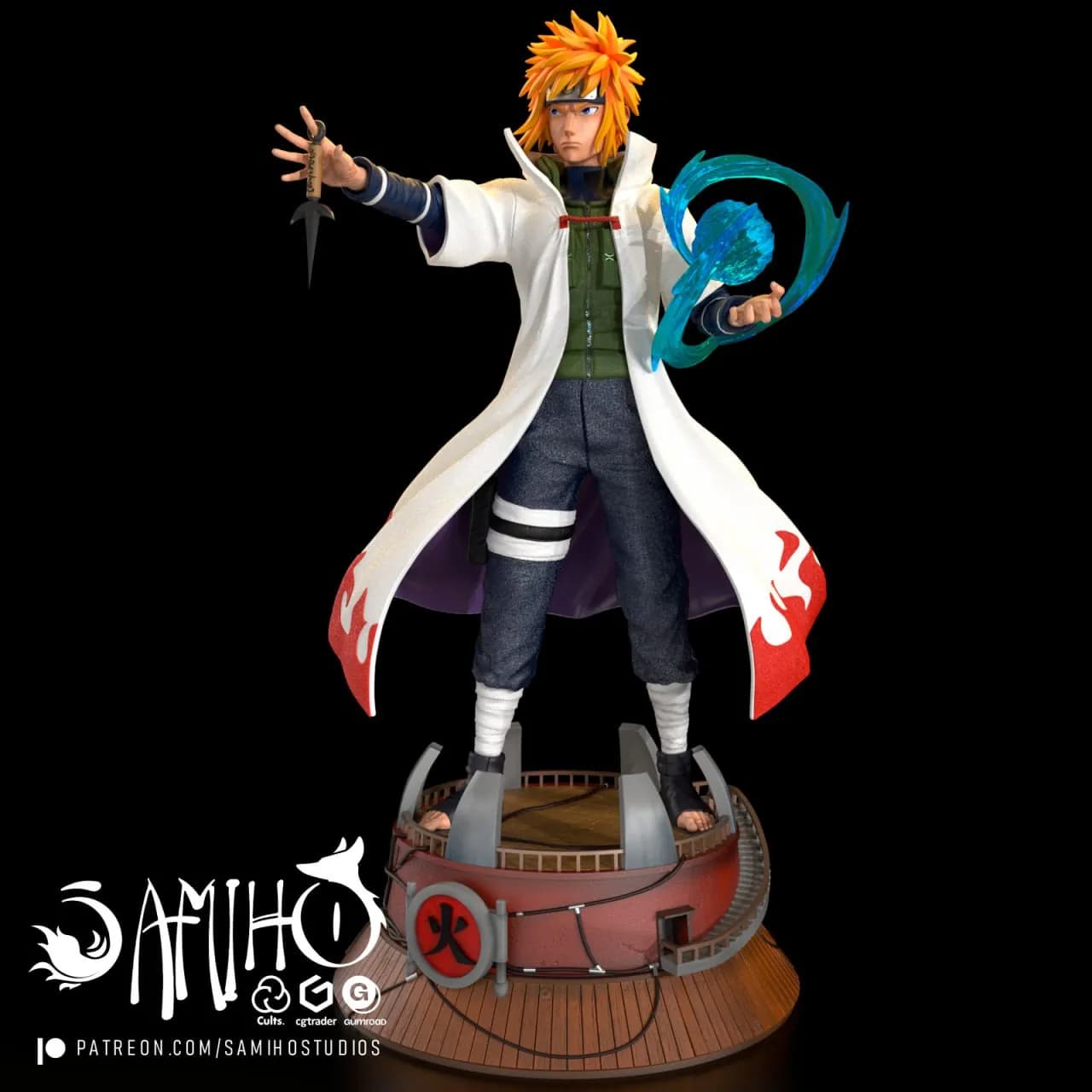 STL - Minato Namikaze Cuarto Hokage