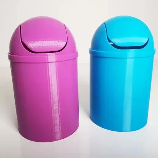 STL - Mini basurero con tapa abatible