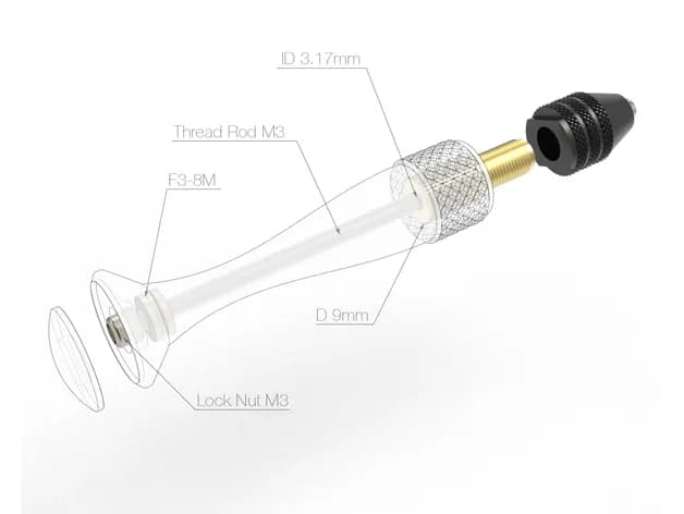 STL - Mini taladro manual render 5