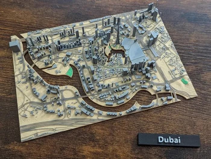 STL - Miniatura 3D de Dubai